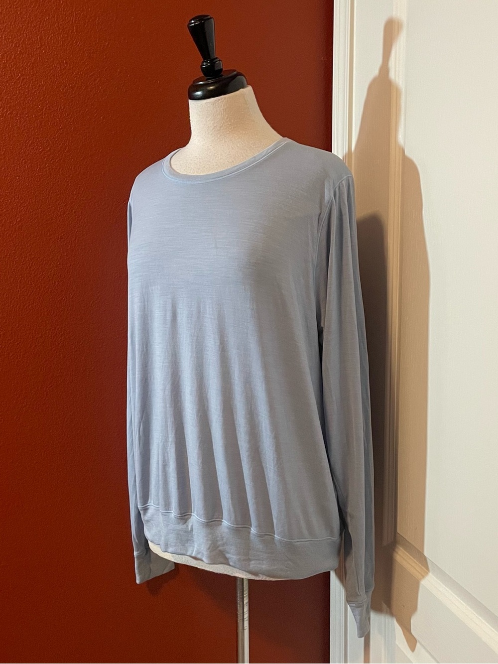 Icebreaker Merino Women’s Cool Lite Blue Gorpcore Layering Long Sleeve Shirt